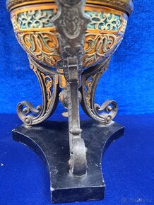 Petrolejová lampa orient. motiv - 9