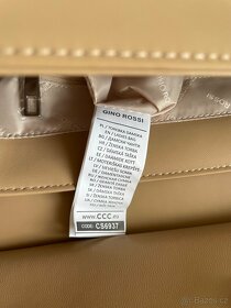 Nová béžová kožená kabelka Gino Rossi - 9