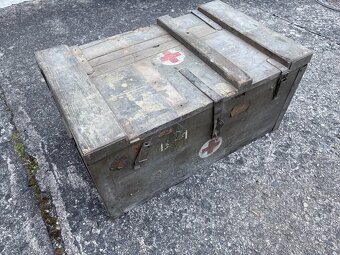 Vojenské armádní dřevěné bedny - 9
