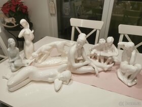 Staré porcelánové sošky Jihokera a iné - 9