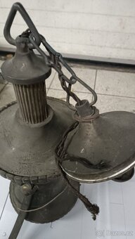 Lustr secesní mosazný - 9