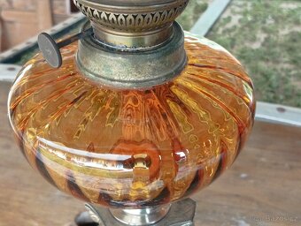 EMPÍROVÁ PETROLEJOVÁ LAMPA FRANCIE 19. STOLETÍ - 9