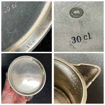 Art Deco Alpaková konvice 300ml, Berndorf Arthur Krupp - 9