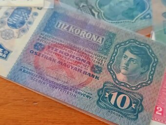 Bankovky Rakousko-Uherska(1000, 100, 50, 20, 10, 2,1 koruna) - 9