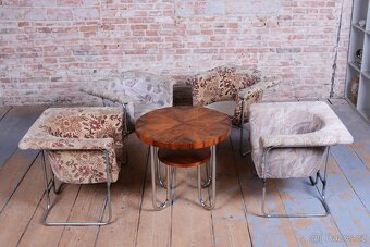 Designová retro křesla 4ks - 9