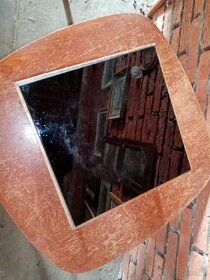 Starožitný stolek s opaxitovým sklem pod květináč - 9