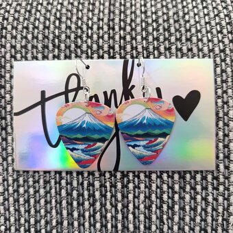 Náušnice z kytarových trsátek - 9