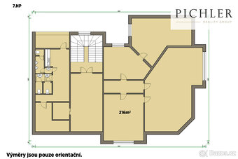 Pronájem kanceláře, 216 m², Plzeň, ul. Bedřicha Smetany - 9