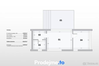 Prodej rodinného domu 2+kk, 27 m2 - Dobšice, ev.č. 100154 - 9