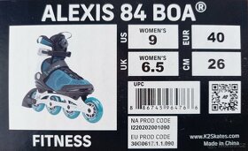 Dámské inline brusle K2 Alexis 84 BOA + chrániče - 9