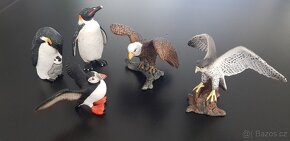 Schleich ptáci pštros sova labuť papoušek sup plameňák ara - 9