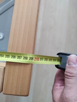 Postel masivní buková 200 x 90 cm + rošt Matraflex - 9