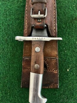 Švajčiarsky bodák Model 1889/18 s puzdrom a závesom - 9