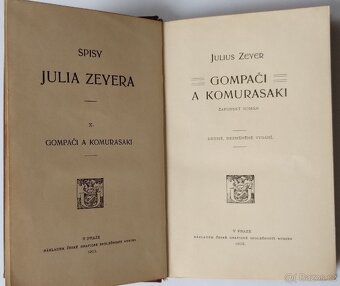 Antik. romány J. Zeyer (5/450,-) 1903-1913 - 9