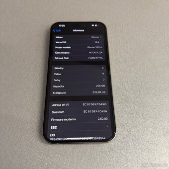 iPhone 15 Pro 256GB, pěkný stav, 12 měsíců záruka - 9
