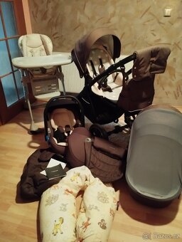 Trojkombinace NOORDI Fjordi+jídelní židliřka+ kojící polštář - 9