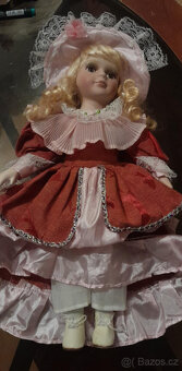 Panenka"Dáma", porcelánová, 45x20cm - 9