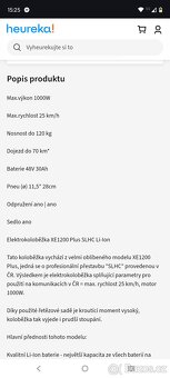 Elektrokolobėžka Nitro Scooters XE 1200 Plus SLHC LiFePO4 - 9