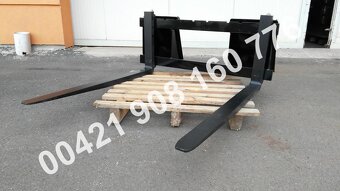 Paletovací vidle EURO, smykáč, bobek CAT, JCB, Bobcat, GEHL - 9