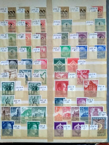 Poštovní známky v albu - mix Evropy - 9
