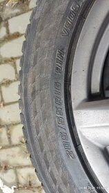Prodám ALU kola s pneu: 205,55,R16 - 9