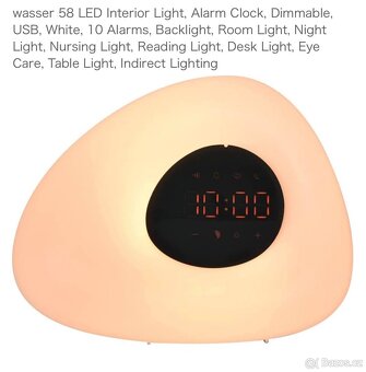 Noční lampa 4v1 – světlo, budík, reproduktor, FM radio ✅ - 9