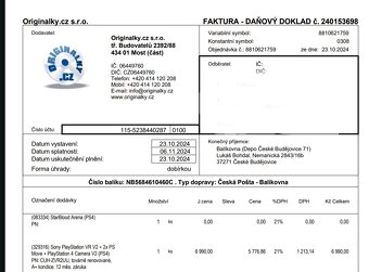 Playstation VR V2 pro PS4, PS5, záruka do 10/2025 - 9