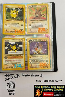 Kusové Pokémon VINTAGE karty (KARTY STARÉ PŘES 25LET)(1) - 9
