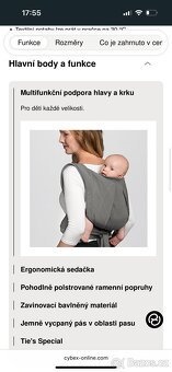 Nosítko Cybex YEMA TIE, Deep Black - 9