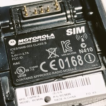 Motorola MC9596 – mobilní terminál / čtečka čárových kódů - 9