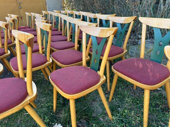 42ks PEVNÉ stylové GASTRO židle z tvrdého dřeva - 9