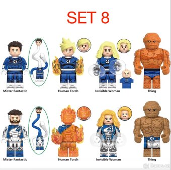Figúrky Superhrdinovia (8ks) typ lego 2 - nové - 9