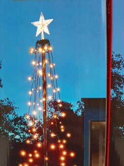 Venkovní světelný strom s hvězdou strom 400 LED 3,2x2,2m - 9