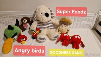 Plyšáci Goodness Gang SuperFoodz, Angry Birds, medvídek.. - 9