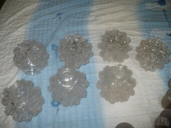 stropnice -skleněné 7 ks/lustr - 9