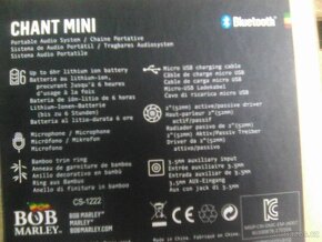Limitovaná edice MARLEY Chant Mini BT reproduktor - 9