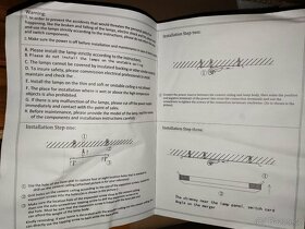 Nástěnné moderní LED světlo, teplá bílá - 9