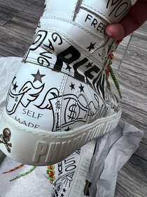 Luxusní kožené boty zn. Philipp Plein vel 40 - 9