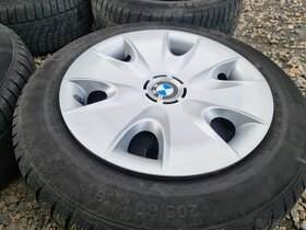 Sada originálníc 16" plechových disků BMW 5x120 + zimní pne - 9
