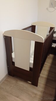 Dětská postýlka Drewex Medvídek a motýlek -stahovací bočnice - 9