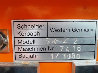 Čepovací frézka Schneider - 9