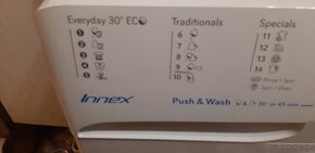 Slim aprčka indesit plně funkční 6kg 45cm 1200ot. - 9