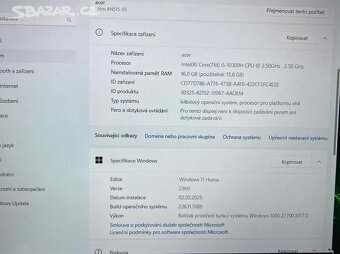 Herni notebook asus acer nitro 5 - 9