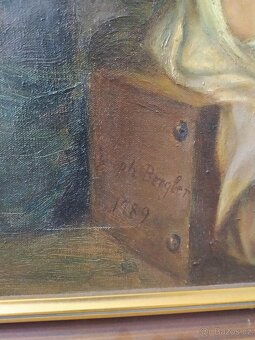 Josef Bergler - Svatý Josef s Ježíškem - 18. Století - obraz - 9
