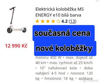 Prodám el.koloběžku MS ENERGY e 10 - 9