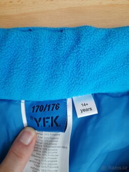 Oteplováky - zimní kalhoty vel. 170 - 9