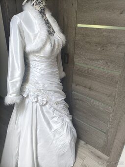 Tradiční svatební šaty 38/40/42 - 9