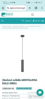 Eglo Mentalona 2x závěsné svetla - 9