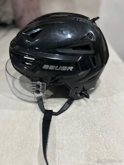 ✅ PROFI PRILBA BAUER - RE- AKT 155 - veľkosť M - BLACK ✅ - 9