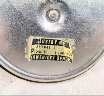 Retro lampička Kamenický Šenov - 9